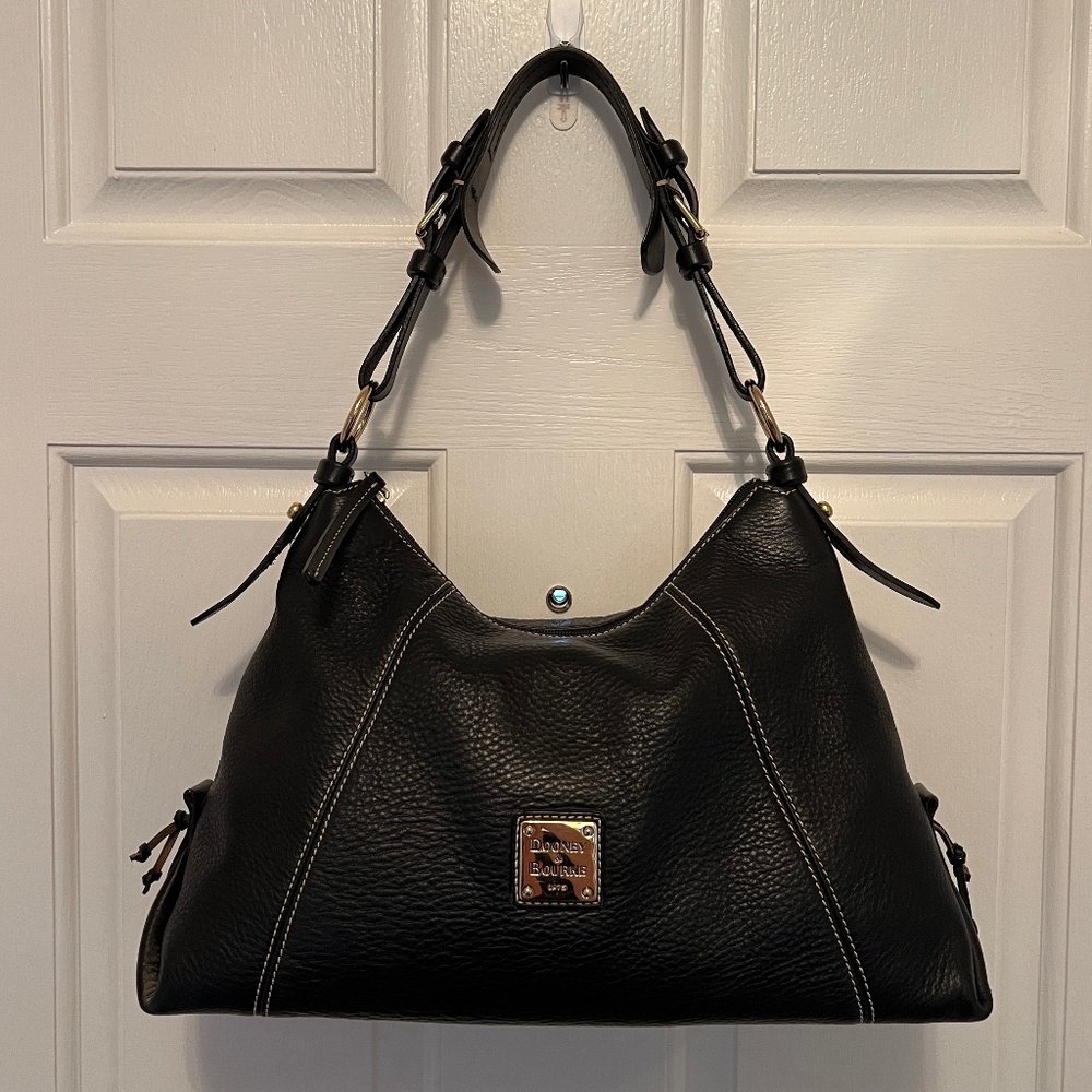 Dooney & Bourke Black Leather Satchel - VGUC